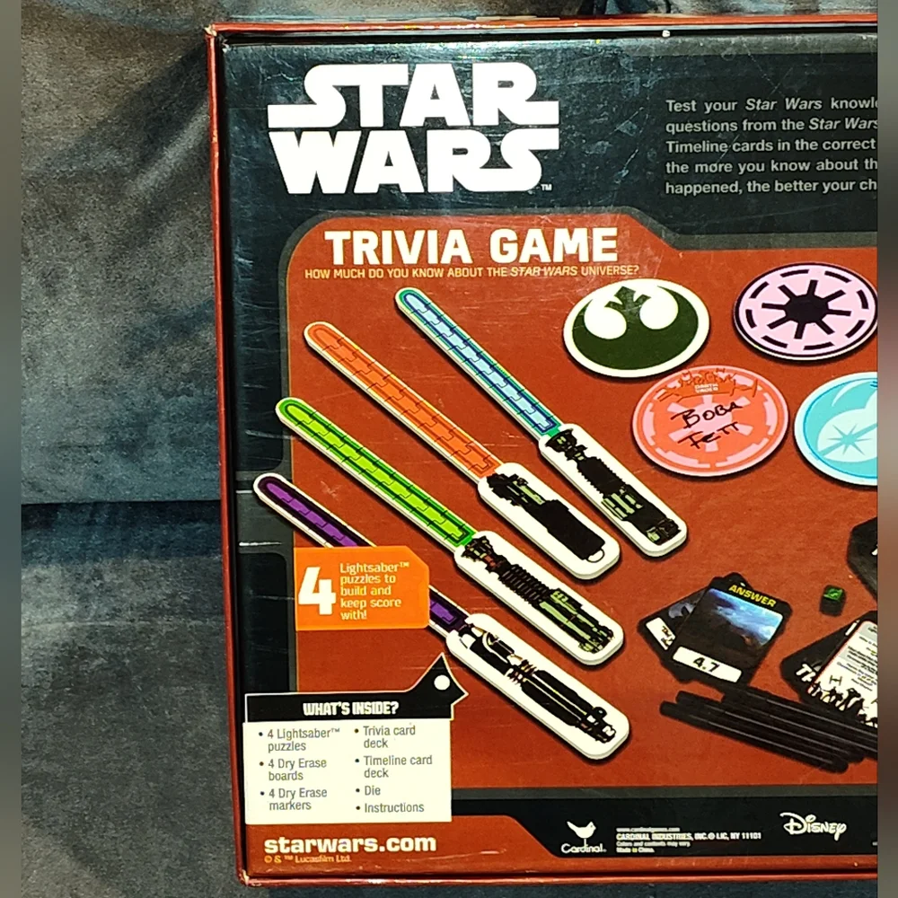 NEW DISNEY STAR WARS UNIVERSE TRIVIA GAME 650+ QUESTIONS TEST YOUR KNOWLEDGE